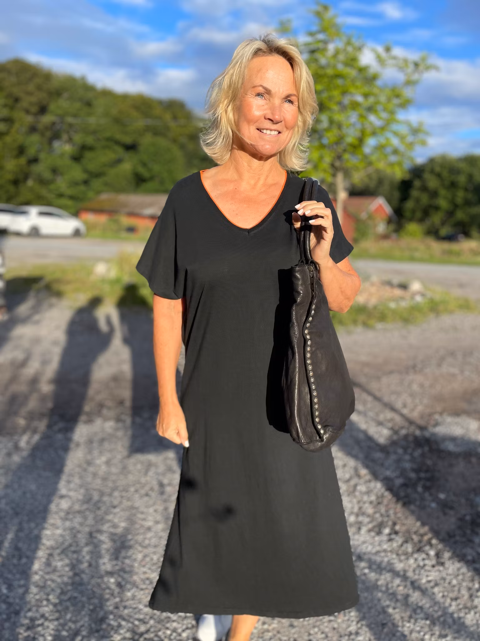 Cotton dress black panther