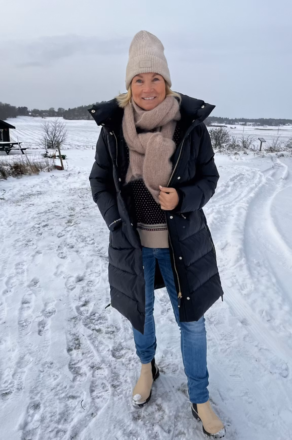 Sheila long down jacket Canada Snow