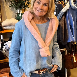 Linen topp always natural by unique