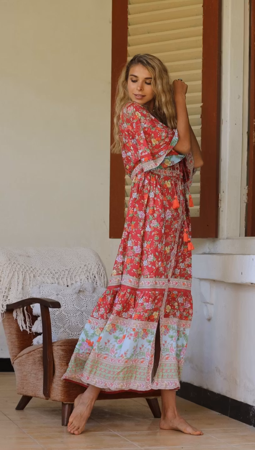 Havillah Maxi Dress - Rococo Red
