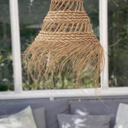 Hand-braided ceiling lamp