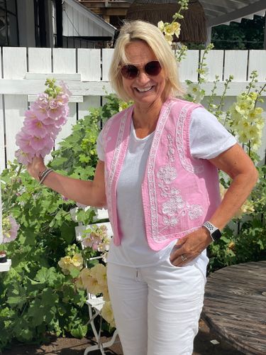 Sleeveless flower vest Boho