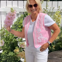 Sleeveless flower vest Boho