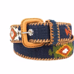 ETHNIC BELTS unisex navy