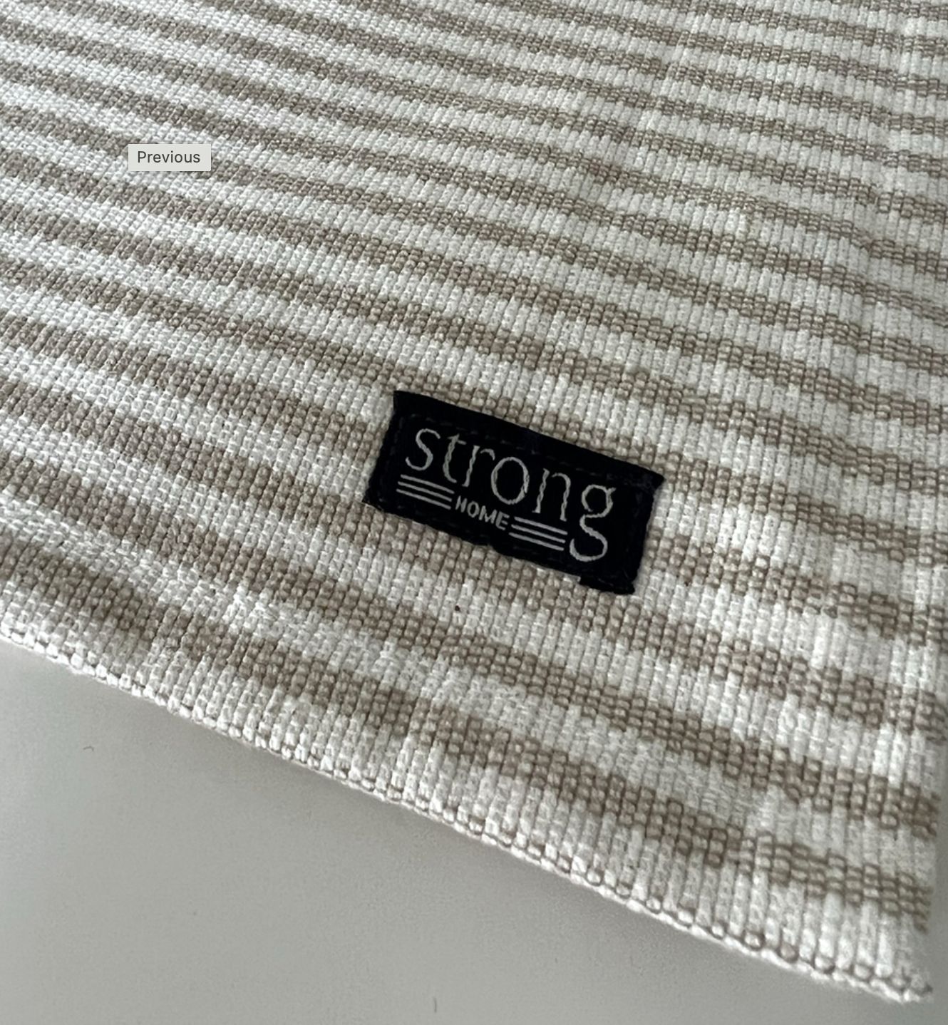 Bordstablett Stripe Oxford Sand Beige