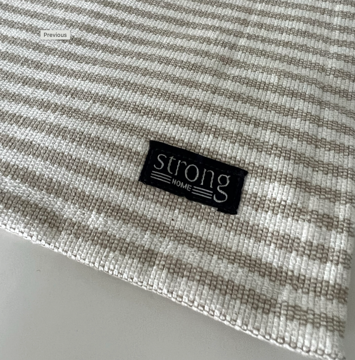 Bordstablett Stripe Oxford Sand Beige