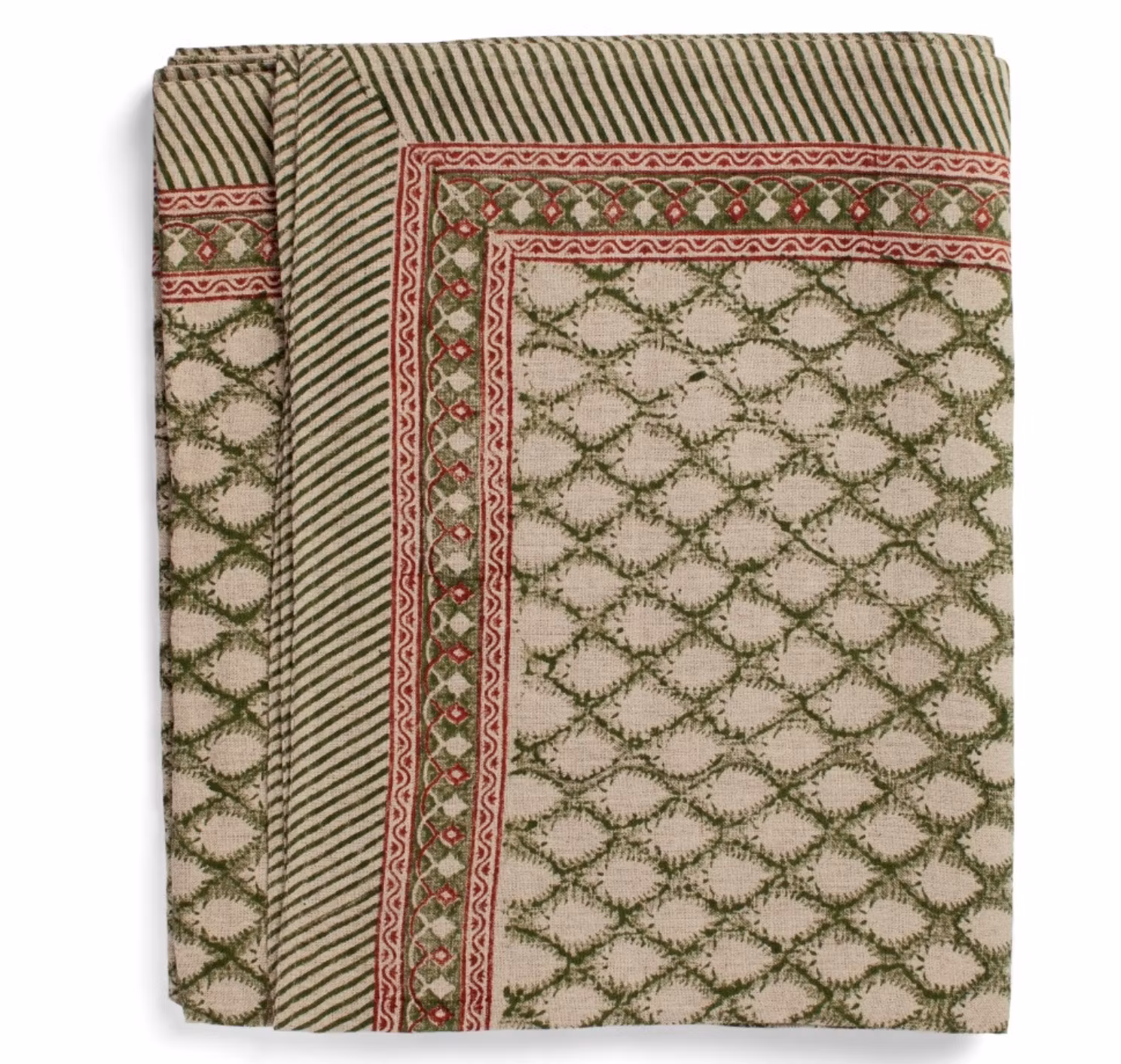 Duk Cypress Green i bomull chamois 170x270