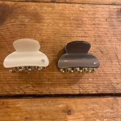 Hårklämma plain med sten