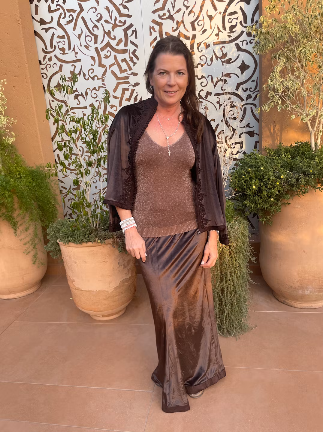 Kaftan & Skjol i sammet med orientaliska detaljer