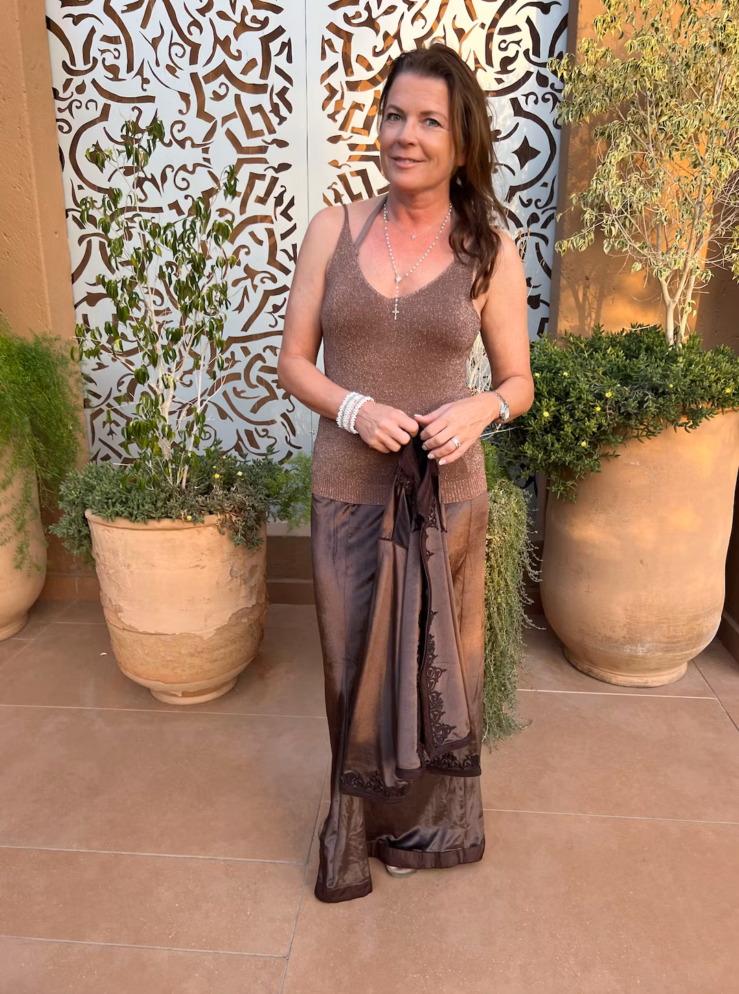 Kaftan & Skjol i sammet med orientaliska detaljer