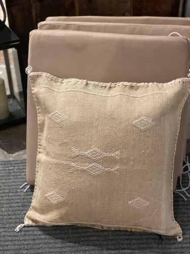 cactus silk kuddfodral Marocko beige