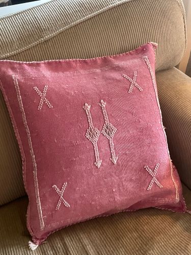 cactus silk kuddfodral Marocko rosa