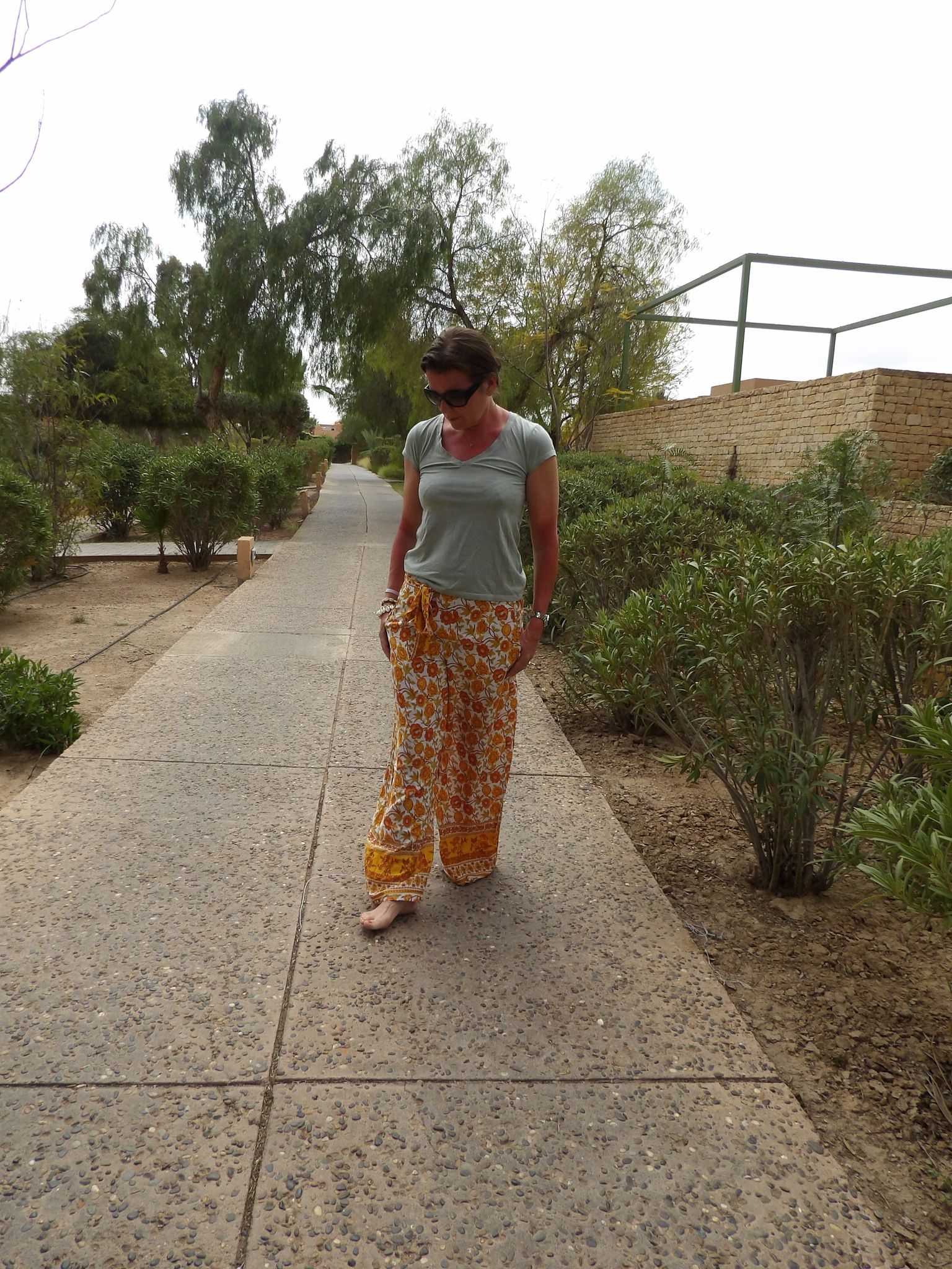 Boho pants  Black/red