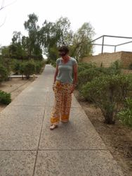 Boho pants  Black/red