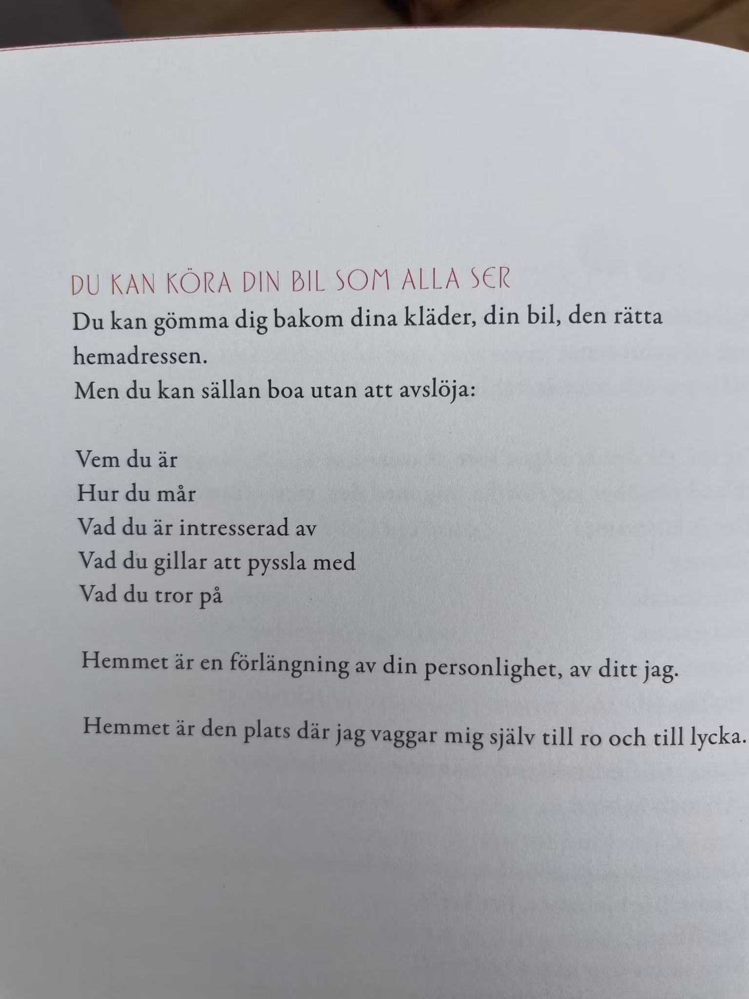 Bok från Marie Olsson Nylander Maries rum