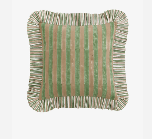 Chamois Kuddfodral med volanger Jaipur Stripe