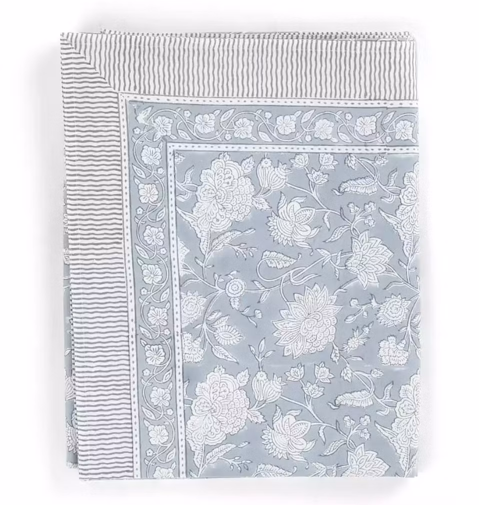 Tablecloth - Indian Rose - Dusty Blue - 150x230cm