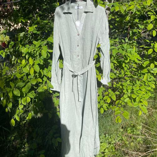 Tramonto Linneklänning kaki grön