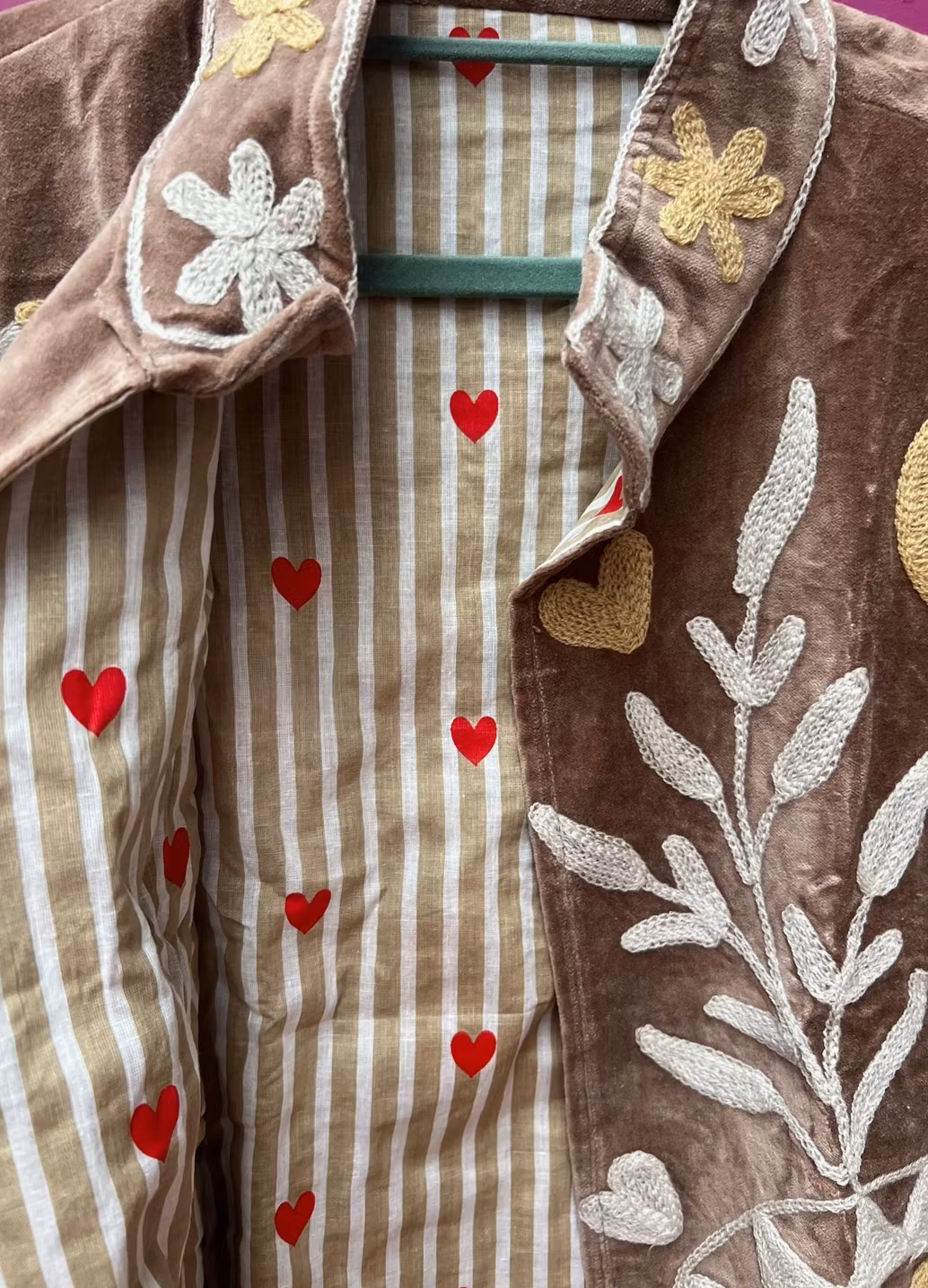 Boho Soul Velvet Jacket brown