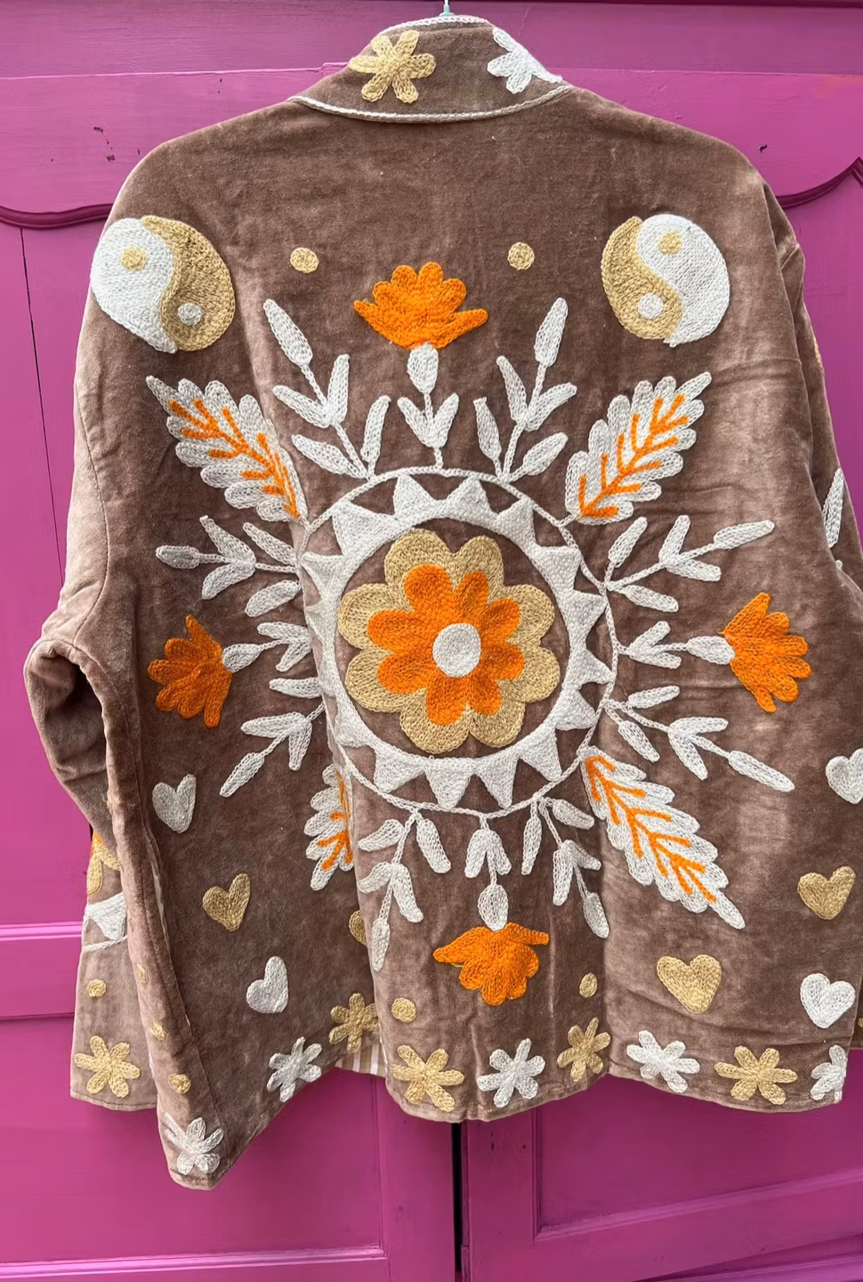 Boho Soul Velvet Jacket brown