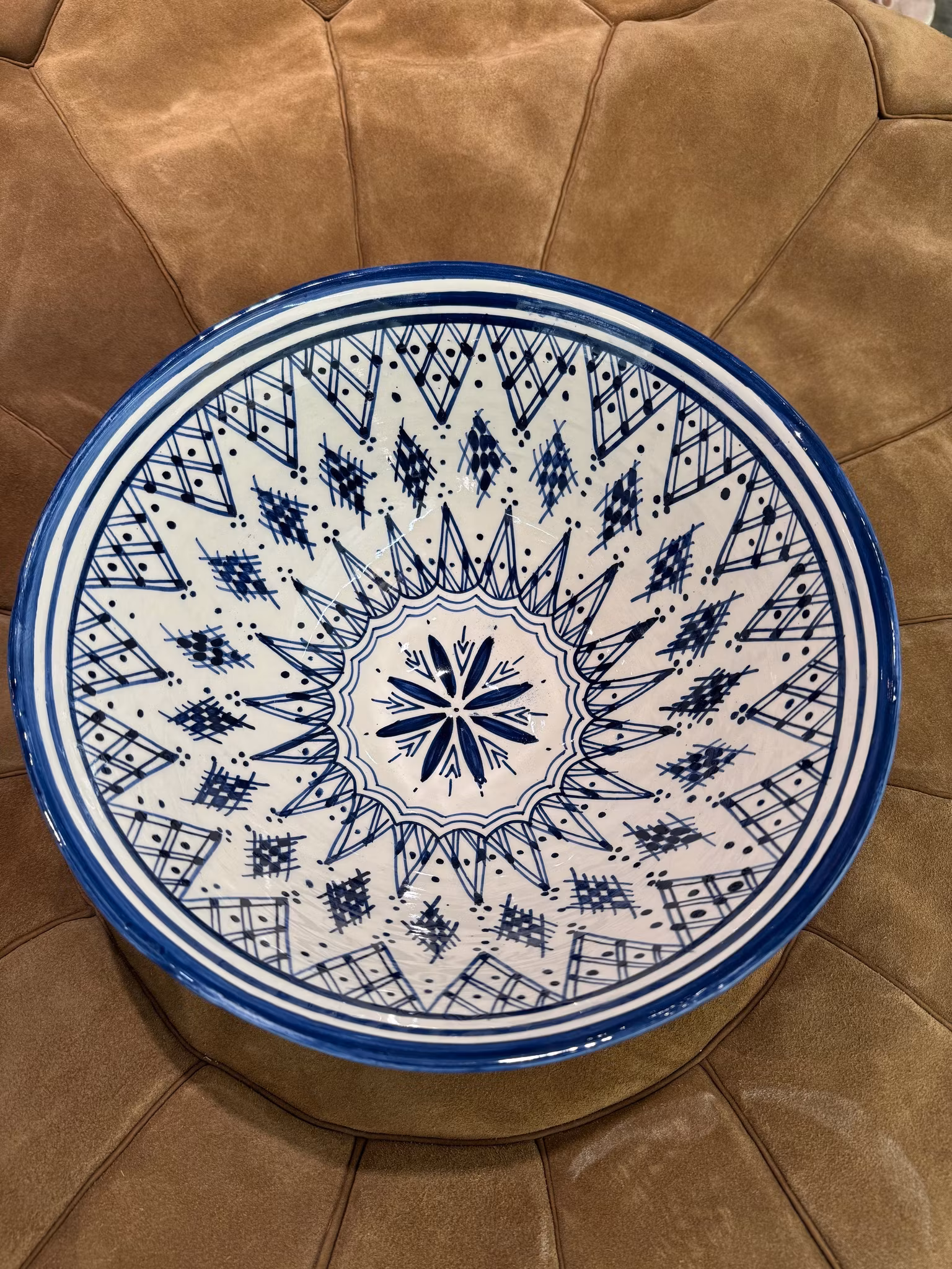 Marockanska skålar 10-30 cm blå star