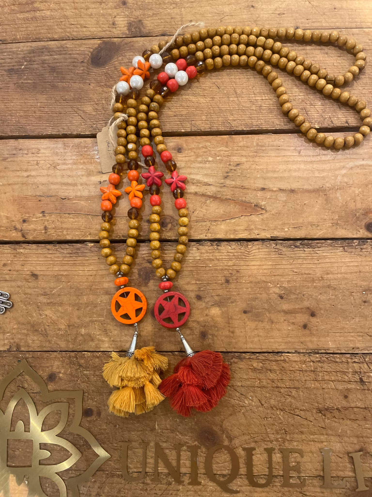 Boho Star Tassel – ”Solglöd” & ”Röd Magi"