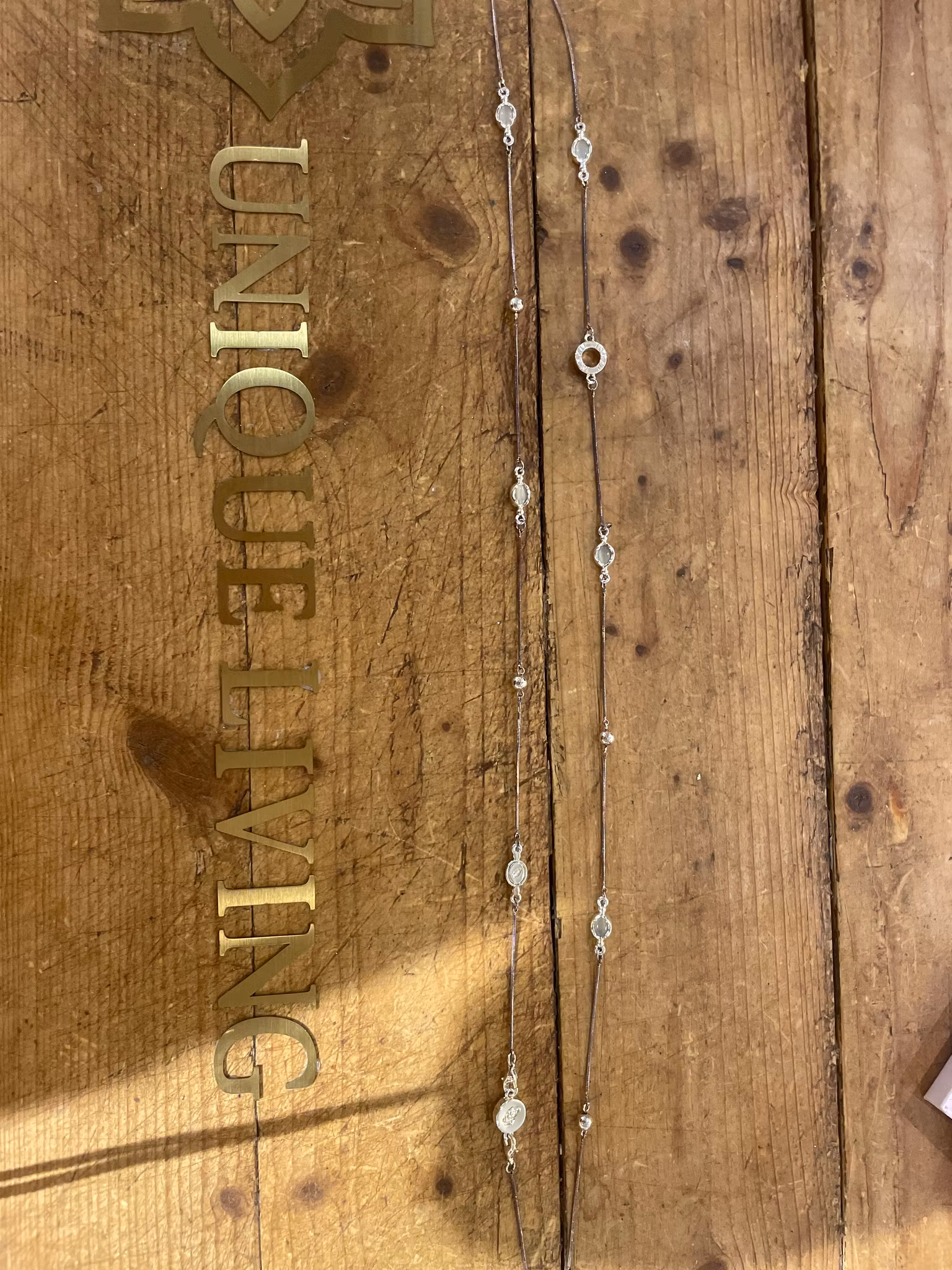 Oyster Iconic Necklace, silver/white