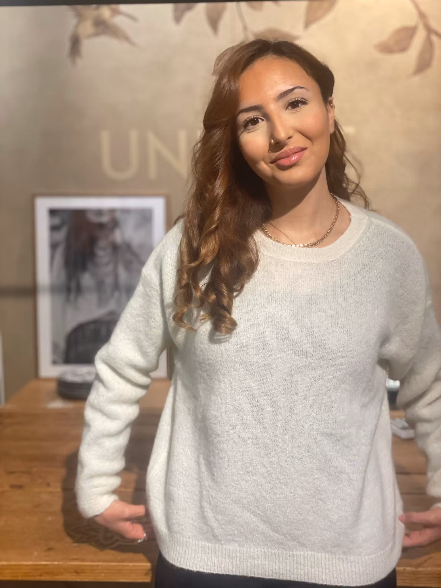 Pearl Glow Mohair Sweater