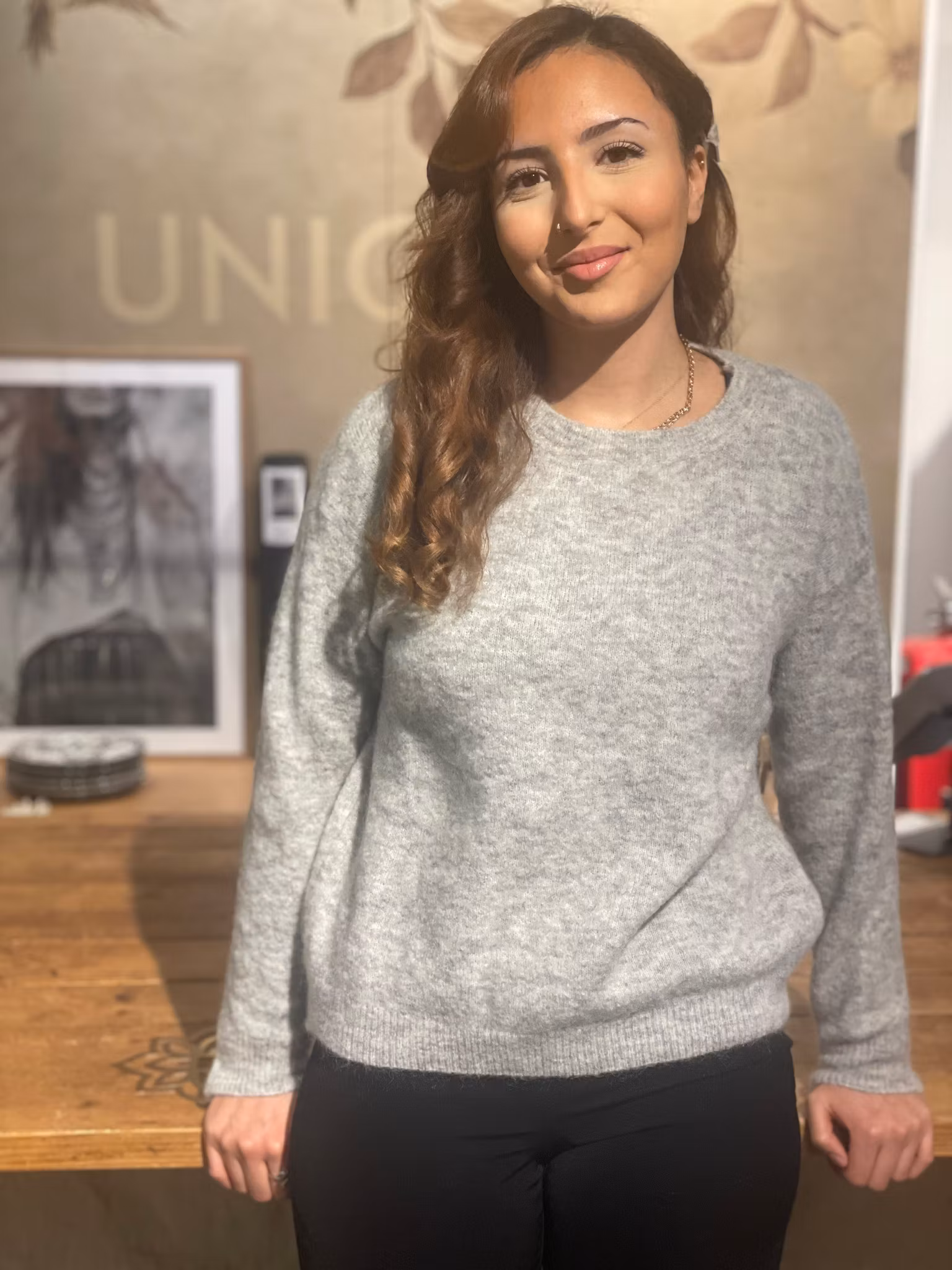 Soft Ash grey  Mohairtröja