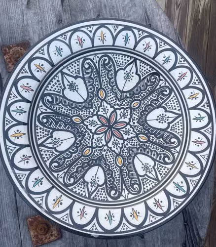 Marockanska keramik 10-35 cm svart multi