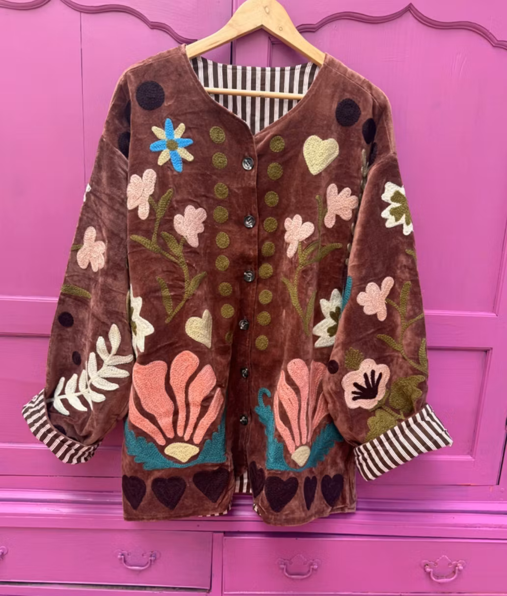 Velvet Jacket Love Mauve