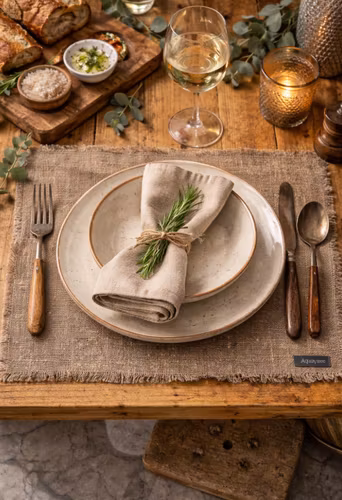 Bordstablett 45 x 35 cm linne