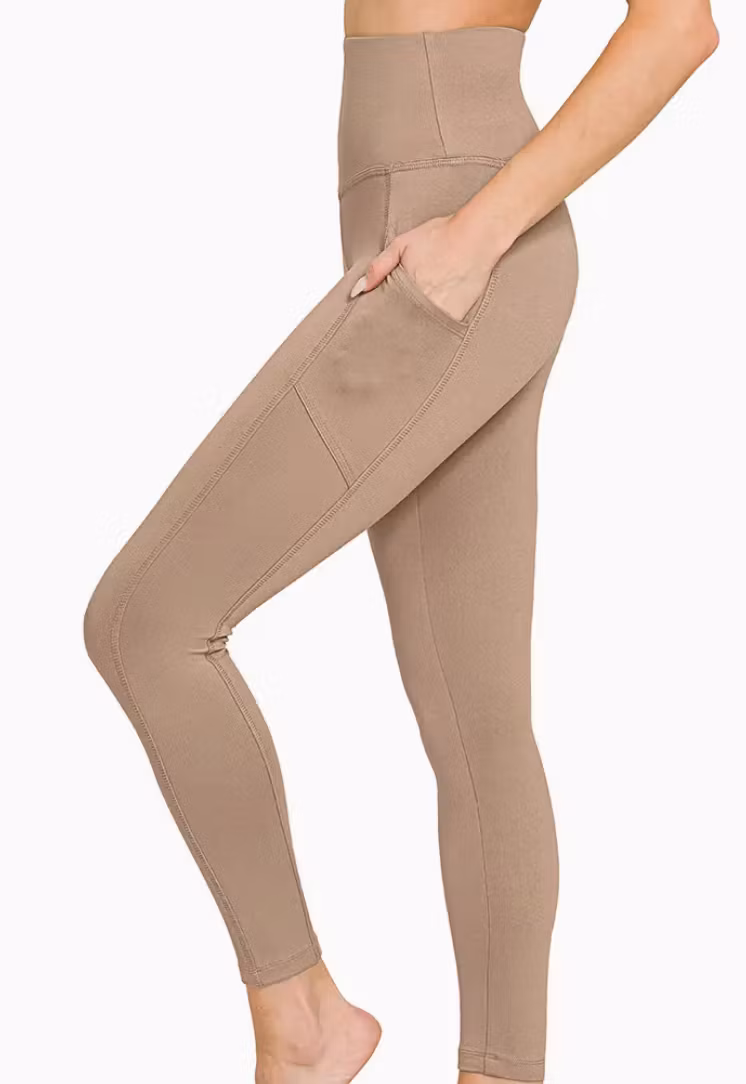 Buttery Soft  Leggings – Beige