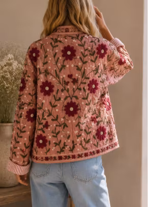 Floral Blossom Jacket – Quiltad bomullsjacka
