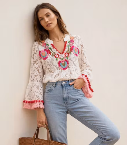 Santorini Lace Blouse