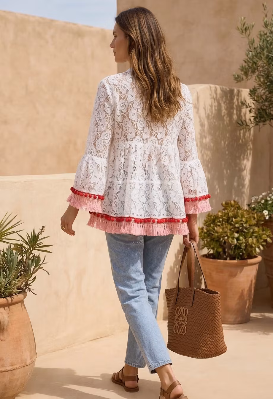 Santorini Lace Blouse