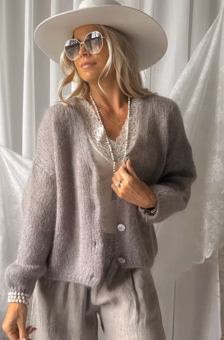 Close to you cardigan, taupe