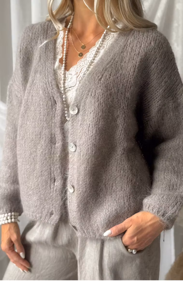 Close to you cardigan, taupe