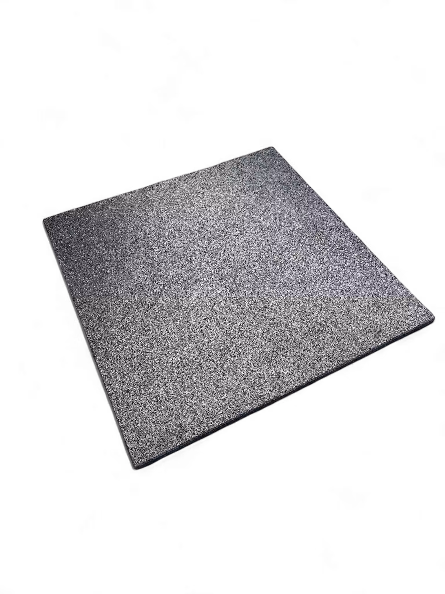 Gymm matta i återvunnen gummi 100x100x4cm svart