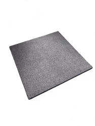 Gymm matta i återvunnen gummi 100x100x4cm svart