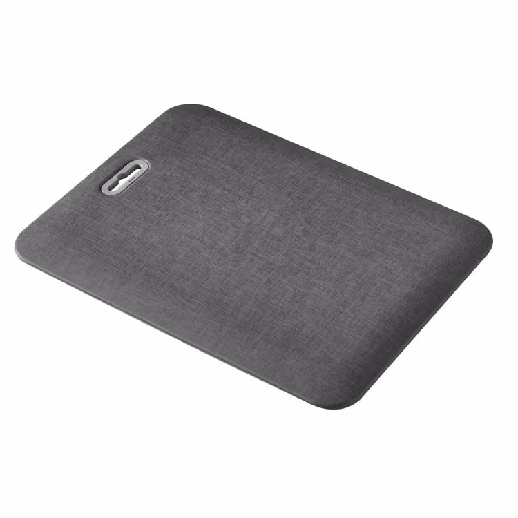 Arbetsmatta Kontor Step ergonomisk ståmatta med Handtag Gråsvart