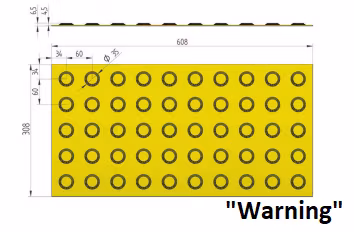 Varningsplattor gummi