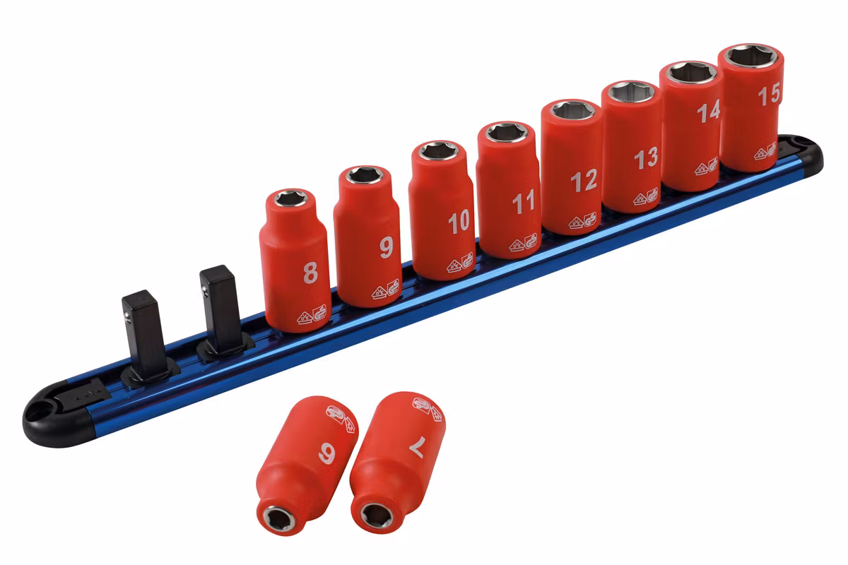 Skena för isolerade hylsor 3/8 "D