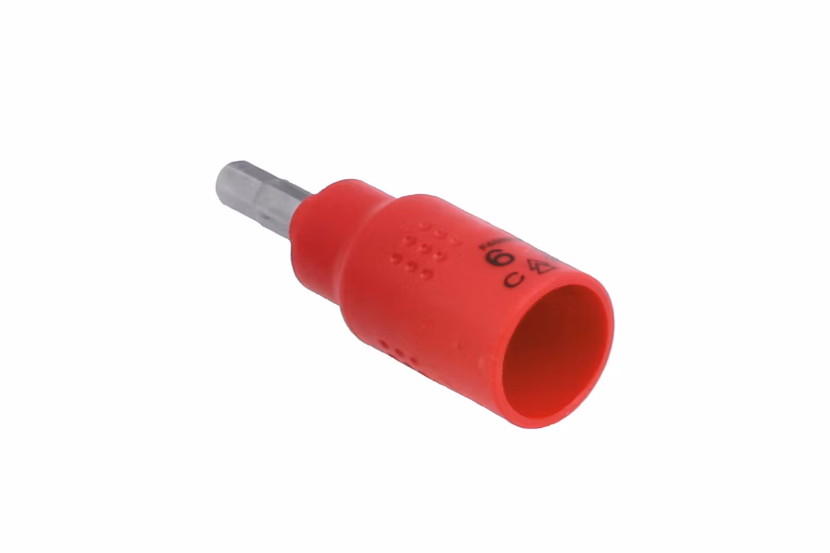 Isolerad hylsa sexkantig 6mm 3/8 "D