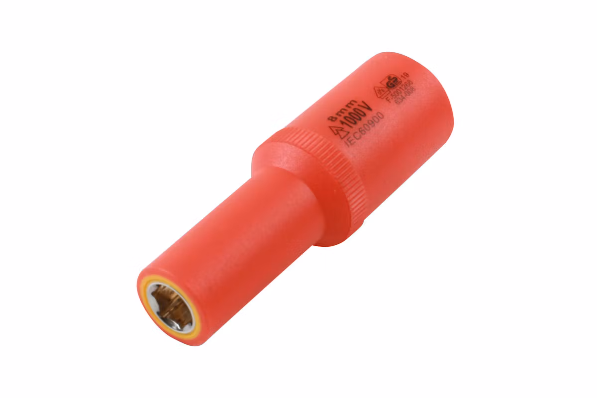 Isolerad hylsa djup magnetisk 3/8 "D 8mm