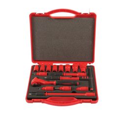 Isolerad hylssats 3/8 "D 16 delar