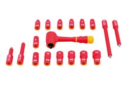 Isolerad hylssats 1/4 " 18 st.