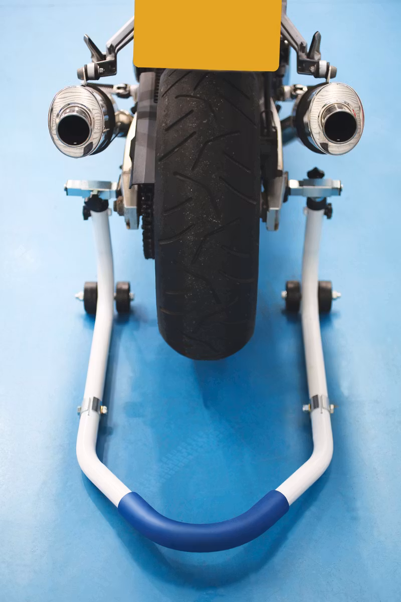Motorcykelstativ - fram/bak