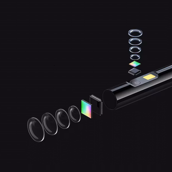 Endoskop HD dual-sond kamera ledad sond 4,9 mm