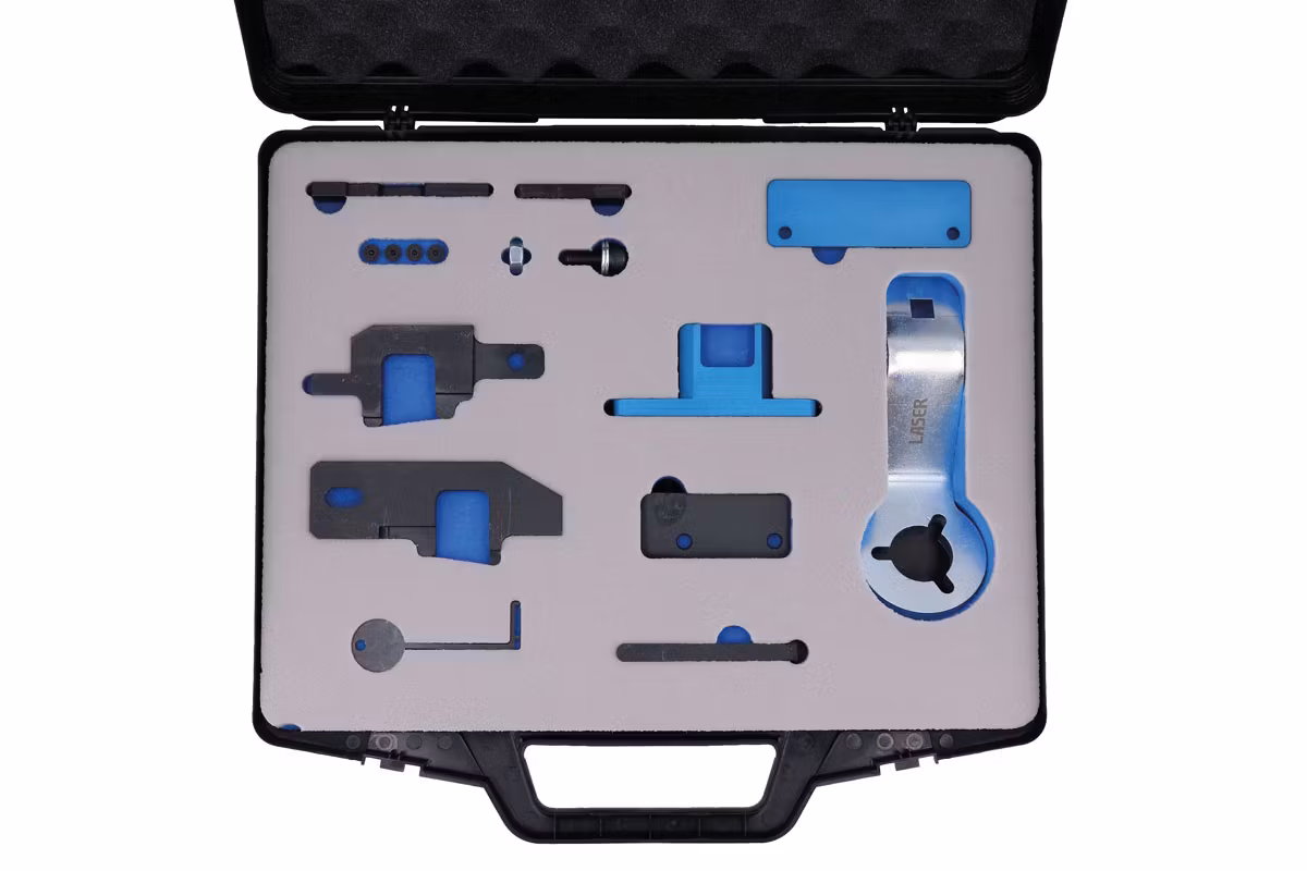 Masterkit för motortiming (inkl. hållverktyg för vevaxelhjul) - för PSA Wet Belt 1.0, 1.2 Bensin